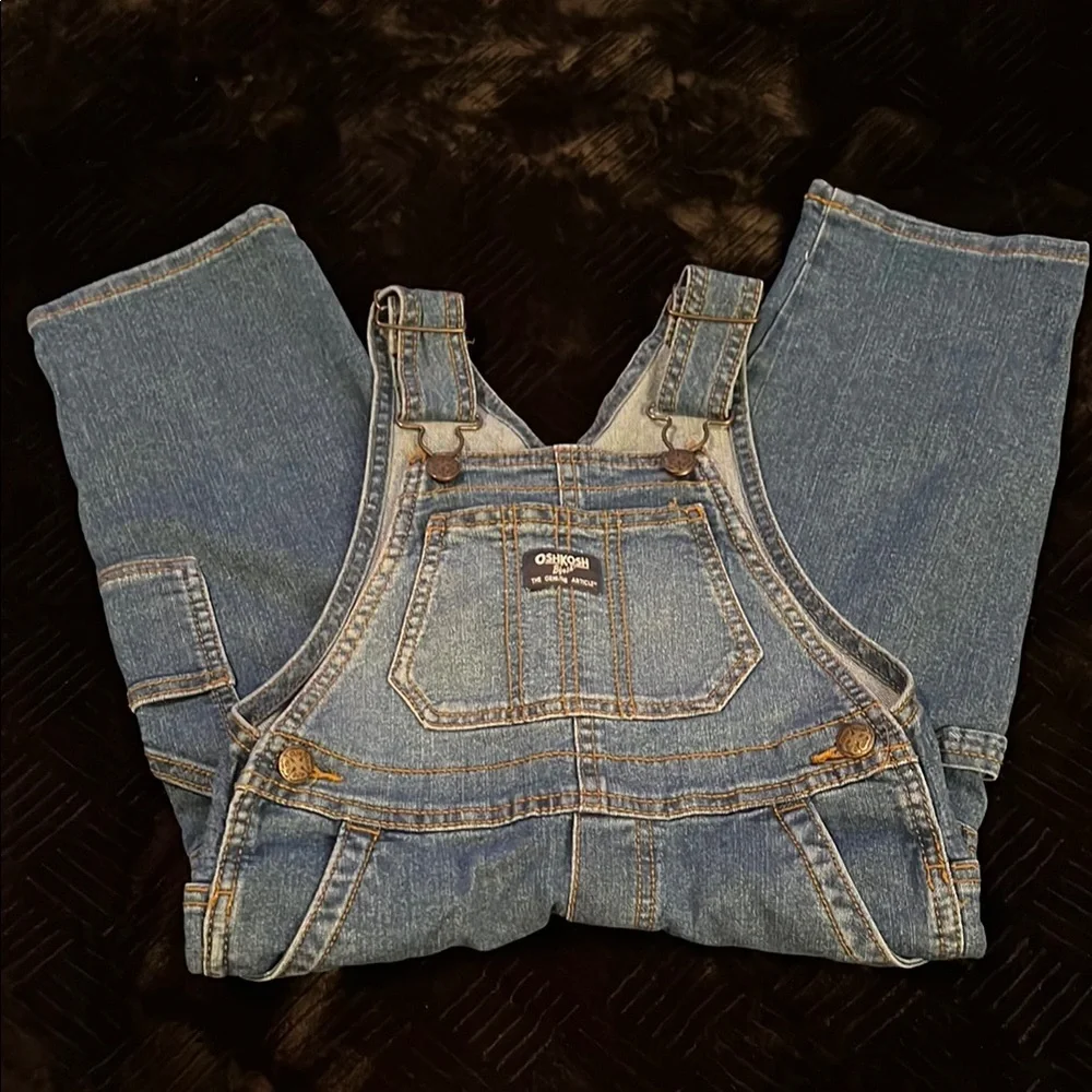 Oshkosh B’gosh Denim Overalls. Toddler boys size 3T